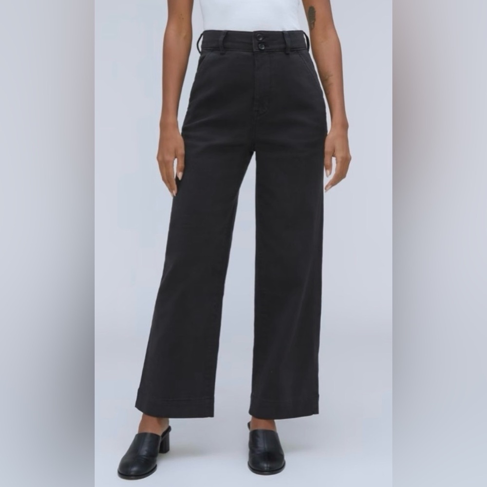 NWT Everlane organic wide leg crop - Size 16